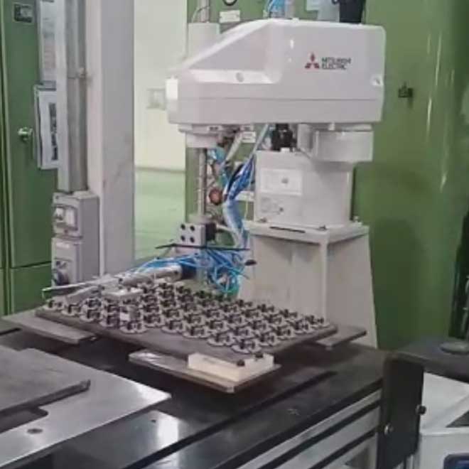 Pick and Tray Matrix Arrange with SCAR Robot