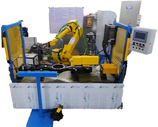 Single Part Robotic RTV Dispensing & Bolt Torqueing For Axle